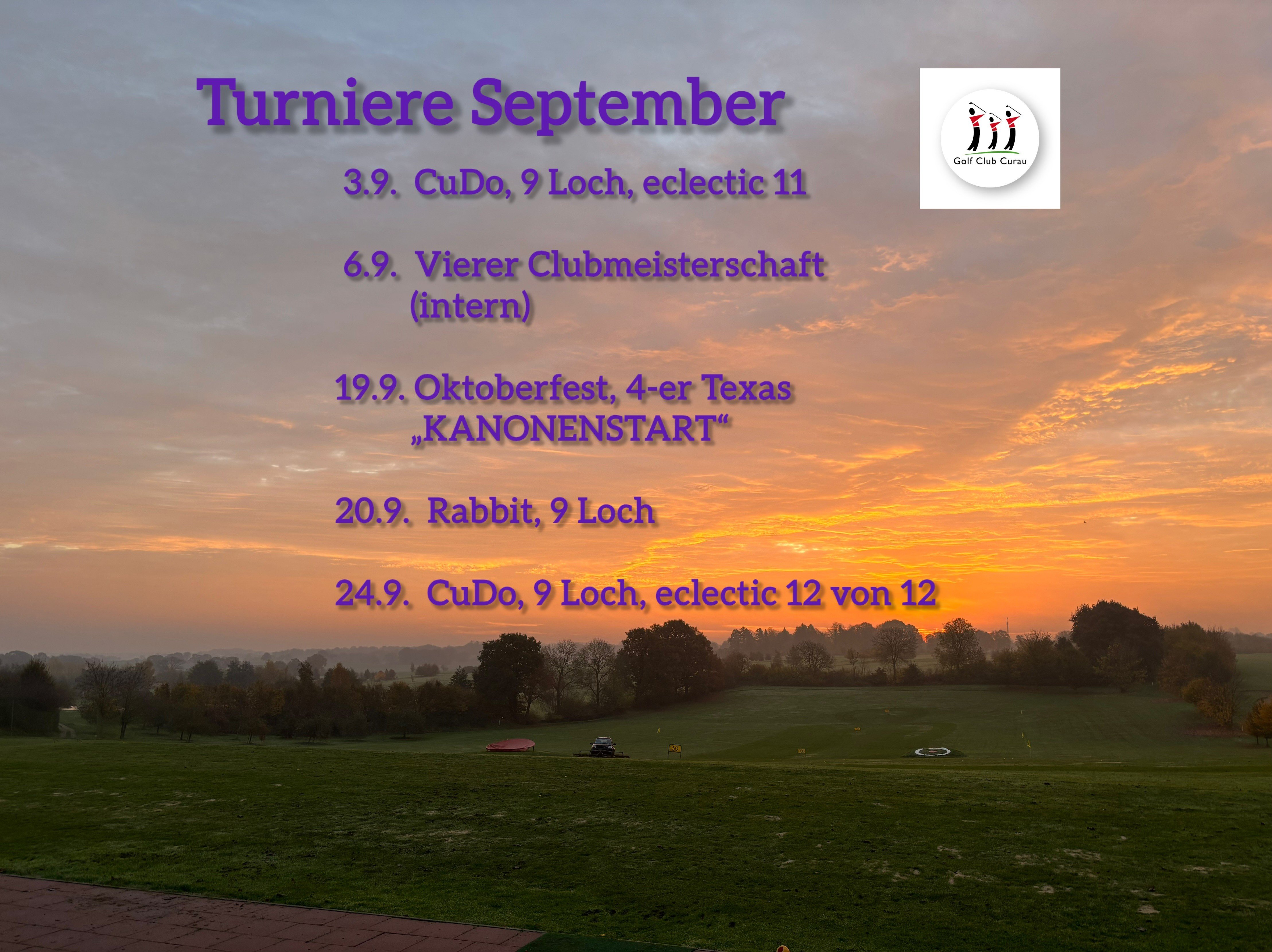 Turniere September 2026